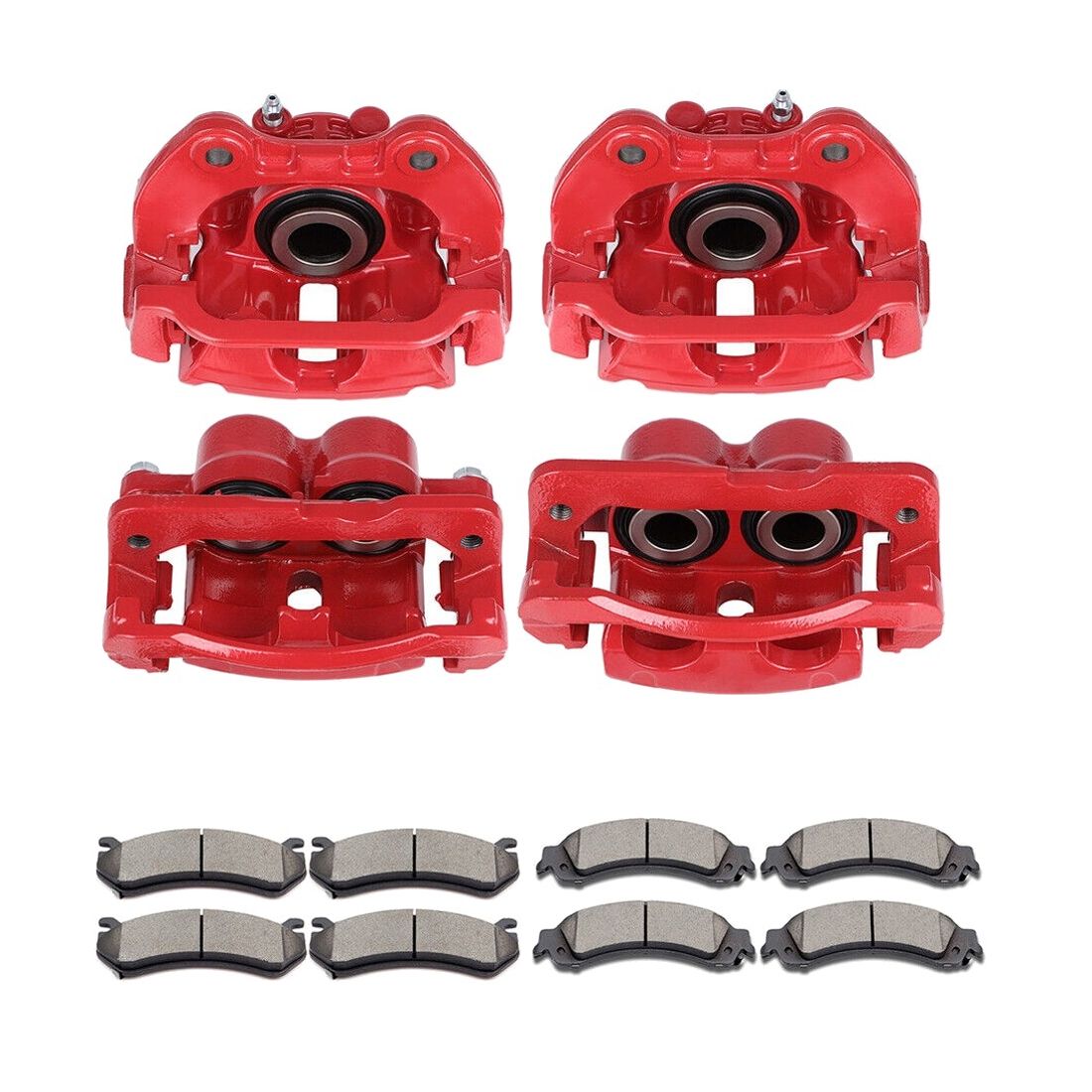 For 2000-2002 Tahoe LS Sport Utility Front And Rear Brake Calipers Ceramic Pads
