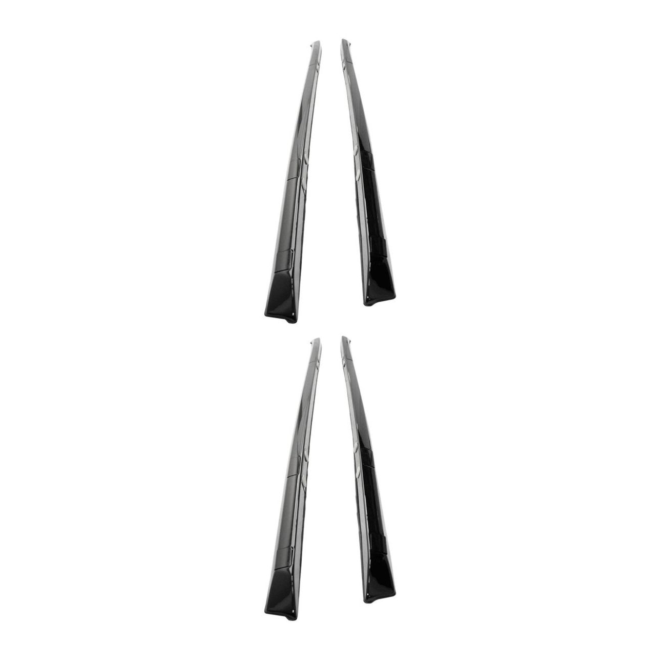 2 Sets Of - For 2012-2016 CR-V Side Rail Bar Roof Rack Carrier OE Style Gloss Black