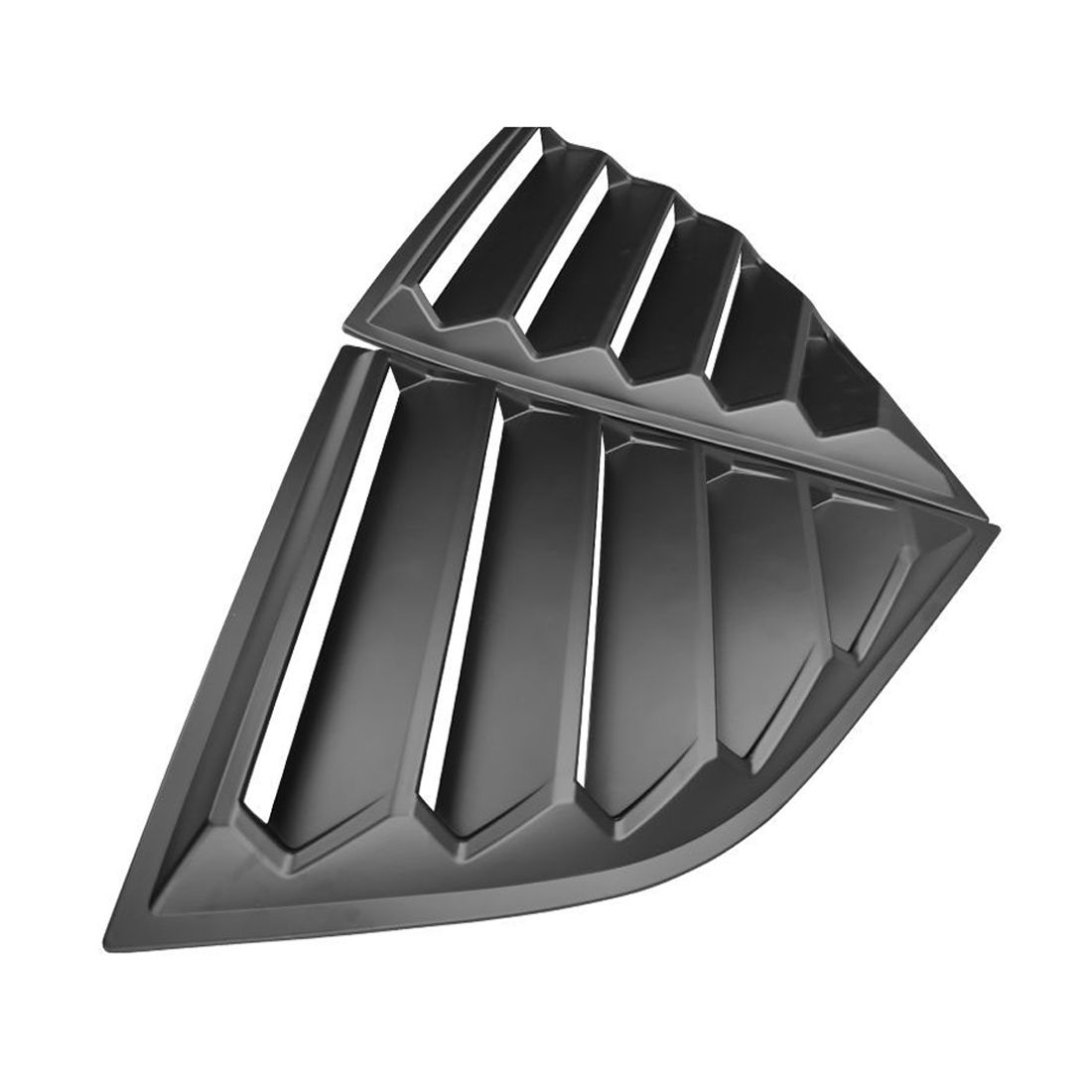Fits 08-23 Dodge Challenger XE V4 Style Side Window Louver Cover Matte Black