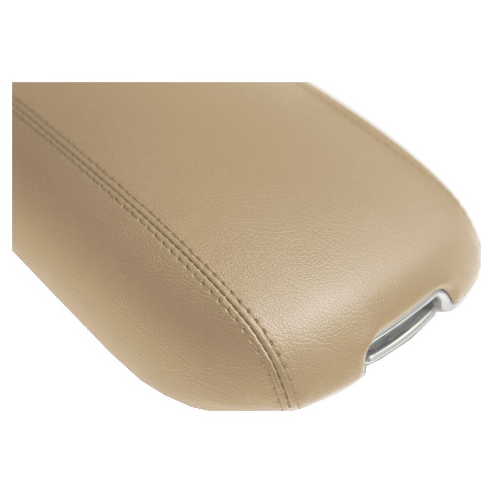 Center Console Lid Armrest Cover PVC Leather For Kia Sorento 2015-2020 Beige