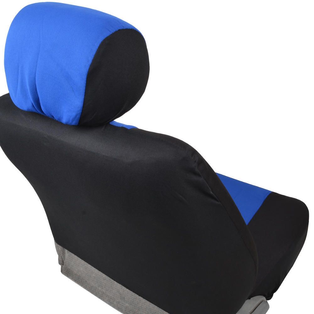 Car Seat Covers For Nissan 1982-2015 Sentra 2 Tone Blue & Black W/Split Bench