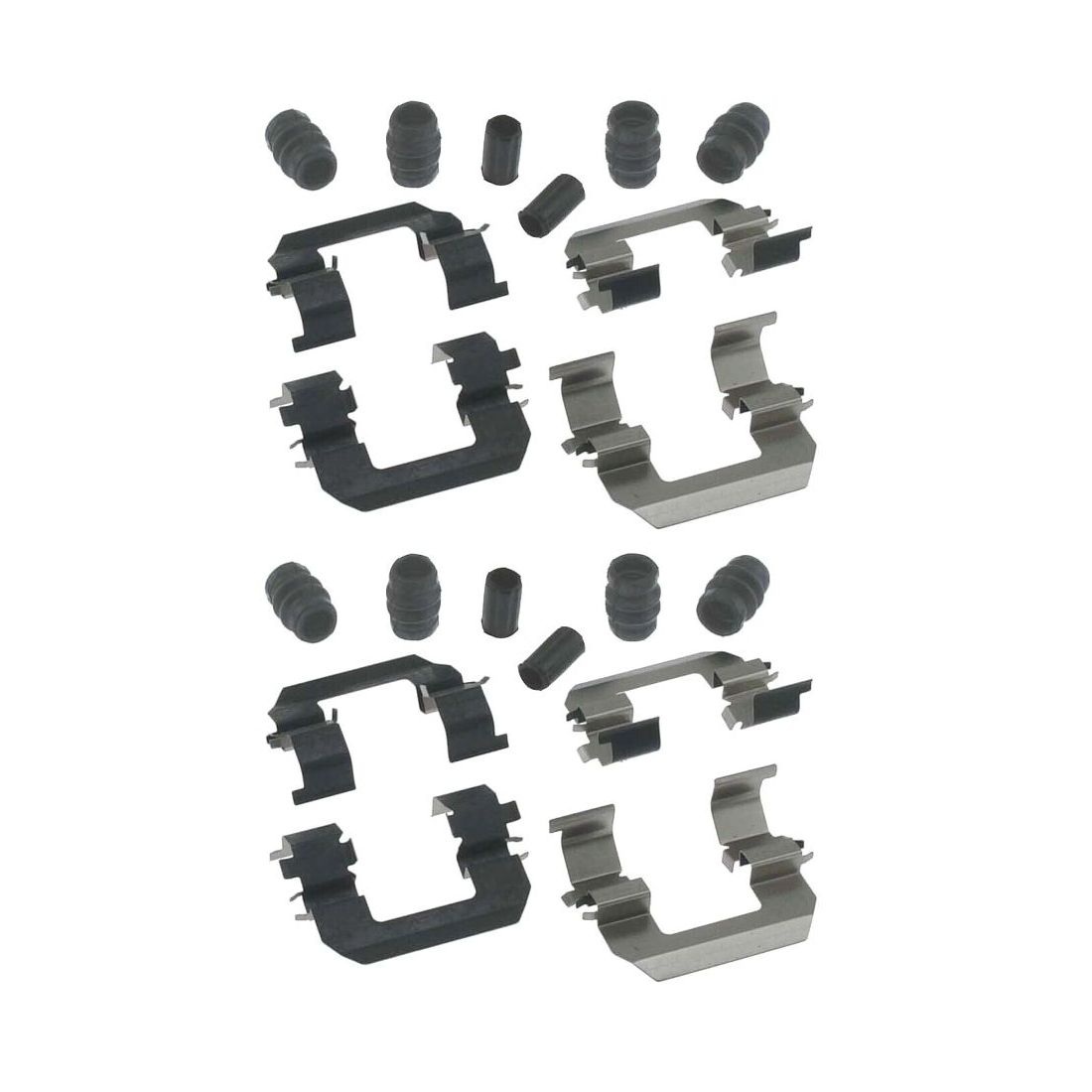 2 Sets Of - For 2003-2006 Hyundai Tiburon Kia Optima Disc Brake Hardware Kit Front