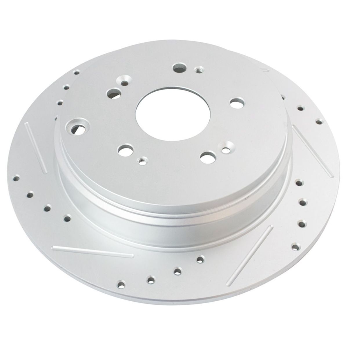 For Acura 07-18 RDX Honda 05-16 CR-V Brake Rotor Drilled & Slotted Coated Rear