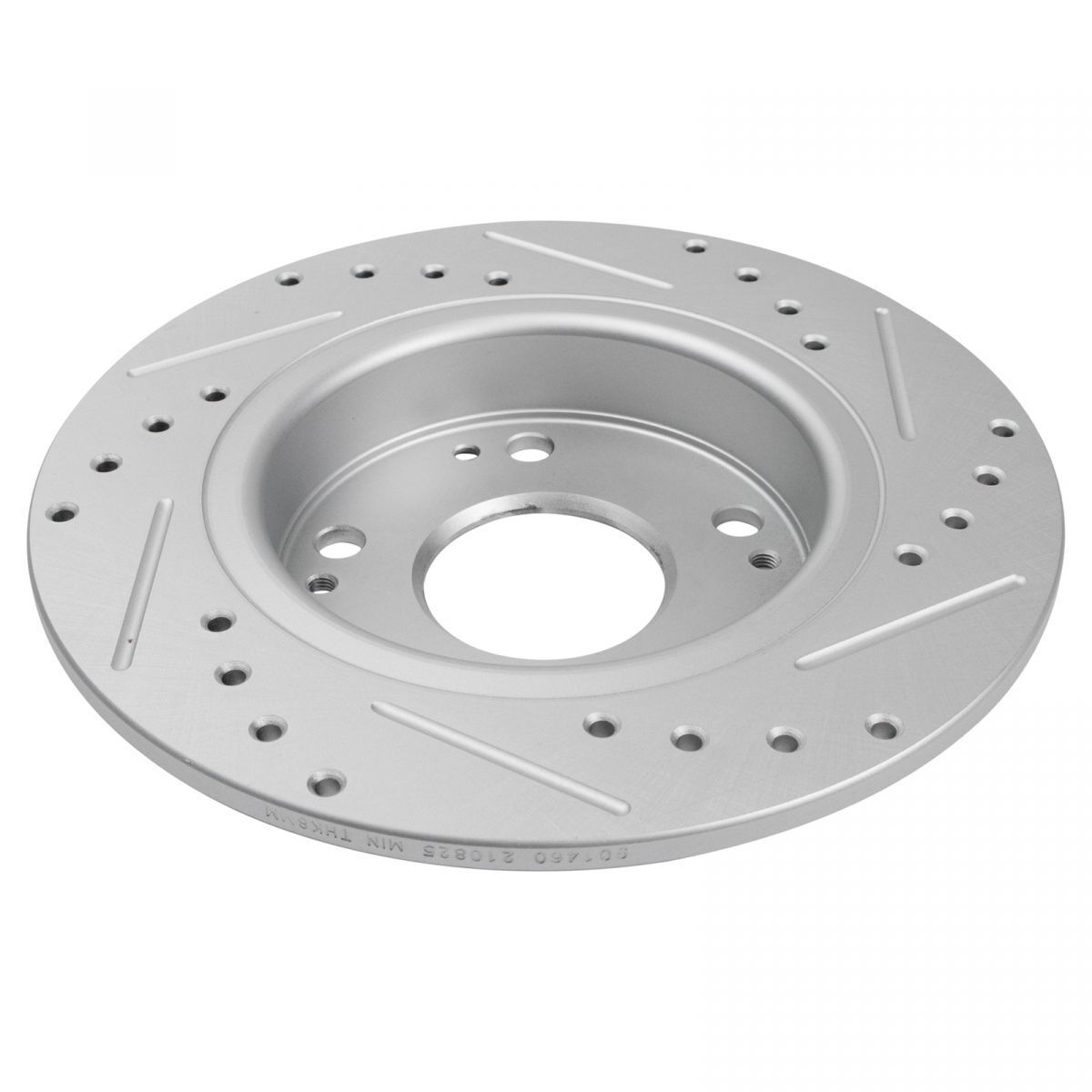 Performance Rear Drilled Slotted Coated Brake Rotor Set For Honda Civic Insight