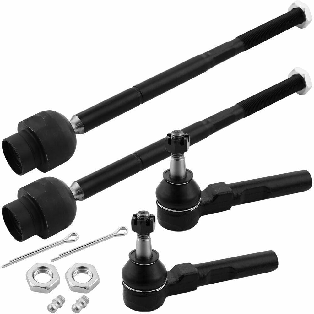 4PC Tie Rod Ends Front Inner And Outer Kit For Chevrolet Malibu G6 2007-09 Aura