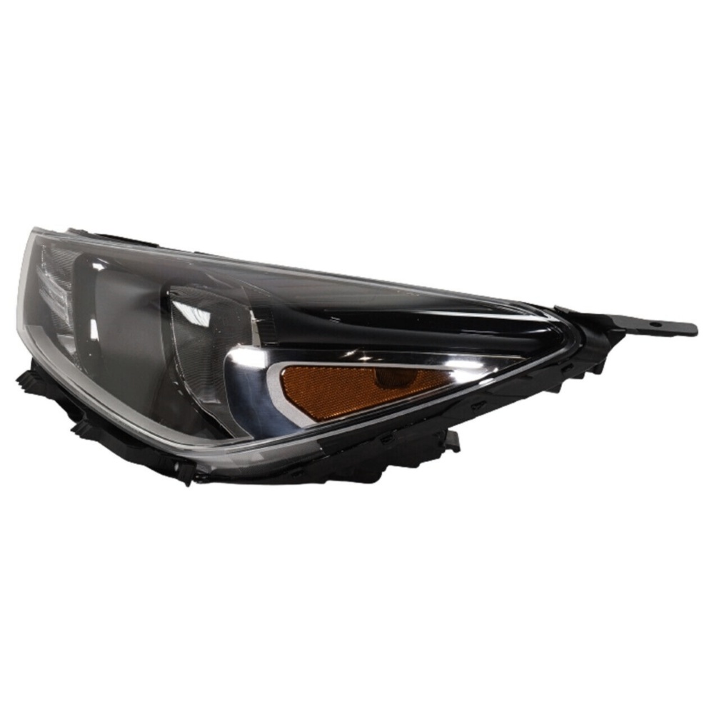 Headlight Set For Kia 2018-2022 Rio Driver And Passenger Side Clear Lens Halogen