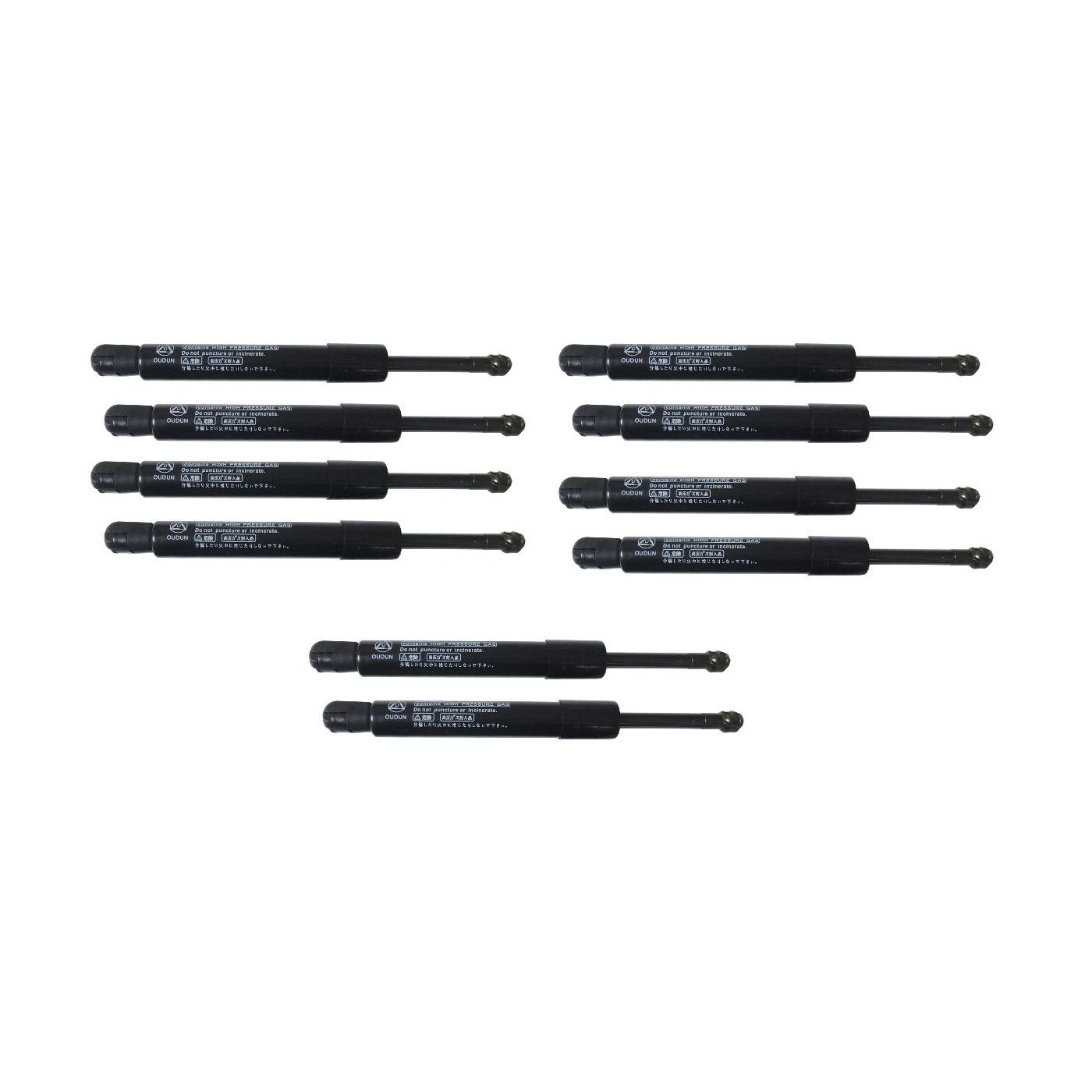 5 Sets Of - Front Hood Bonnet Gas Lift Supports Strut Shocks Springs Fit Benz M-Class