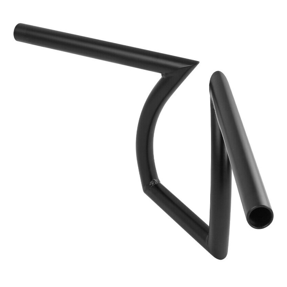 Black 1" Handlebars Z Bars For Harley-Davidson Honda Kawasaki Choppers Custom