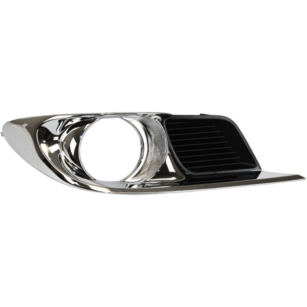 Fog Light Trim Set For Toyota 11-12 Avalon Left & Right Black And Chrome 2Pc