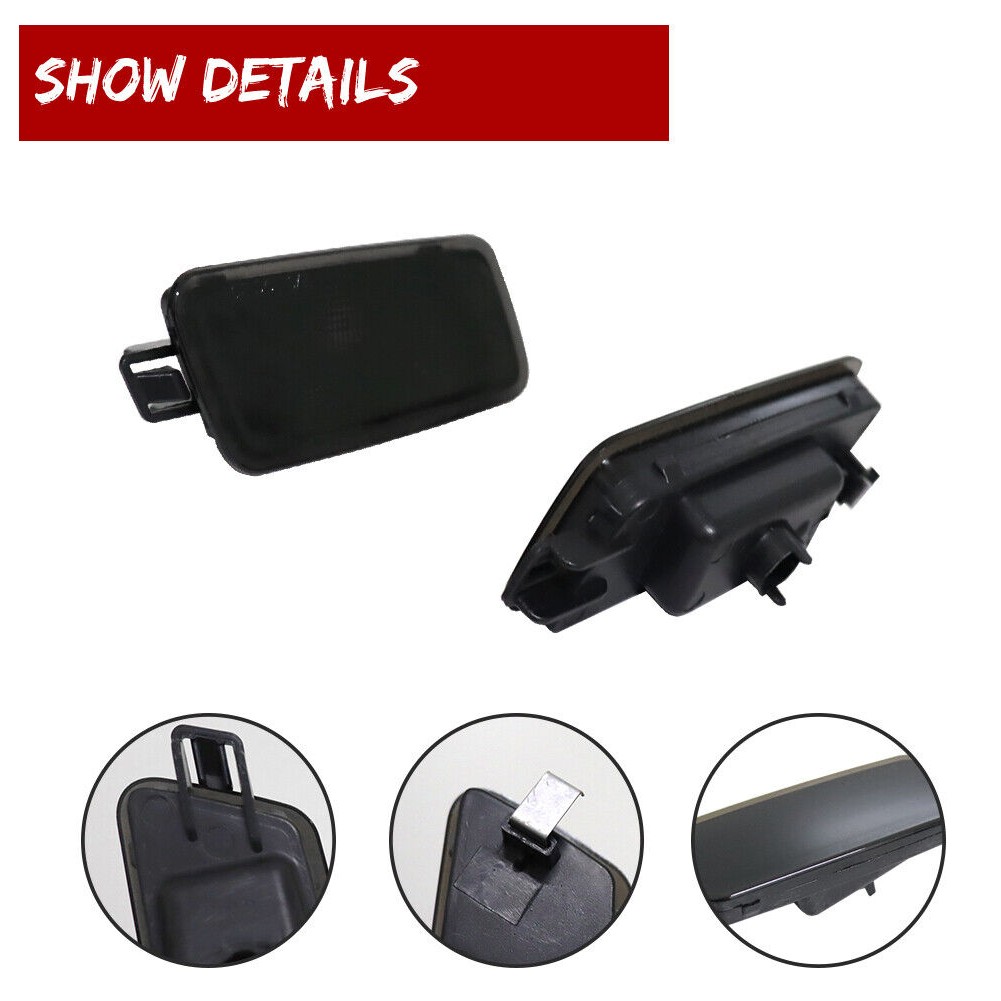Smoked Front Fender Side Marker Lights Kit
