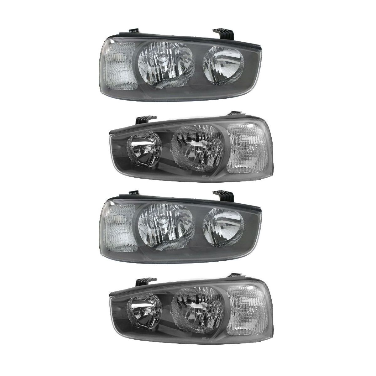 2 Sets Of - Halogen Headlight Set For 2001-03 Elantra Left & Right W/Bulb(s)