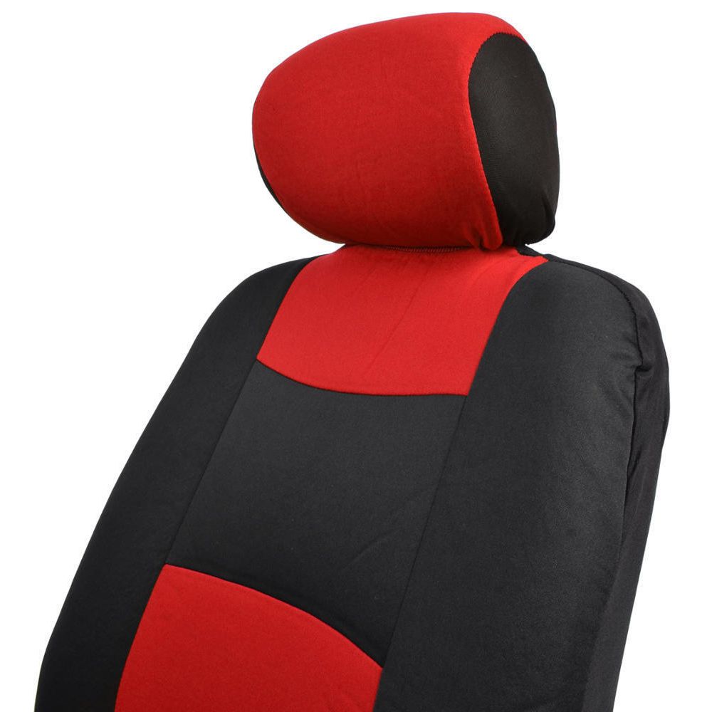 Car Seat Covers For 2014-2015 Cruze Diesel 2 Tone Red & Black W/Split Bench