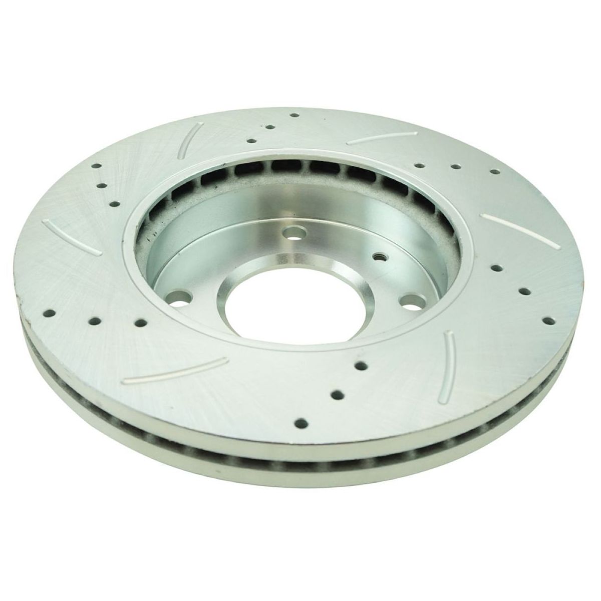 Front For Hyundai 02-05 Elantra Drilled Slotted Brake Rotor & Ceramic Pad Kit