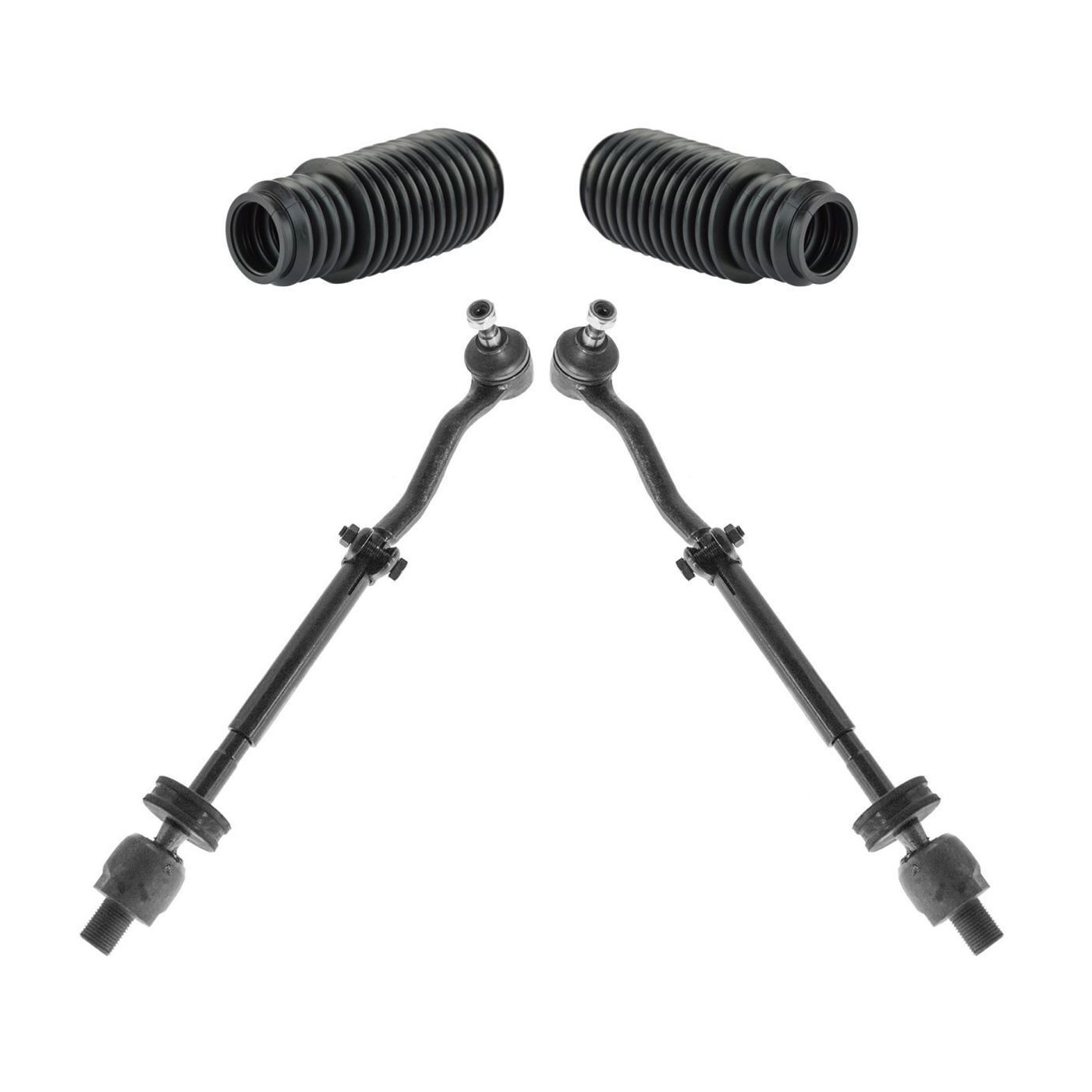 Inner & Outer Tie Rod Rack & Pinion Boot Kit Set Of 4 For BMW 318i 325i M3
