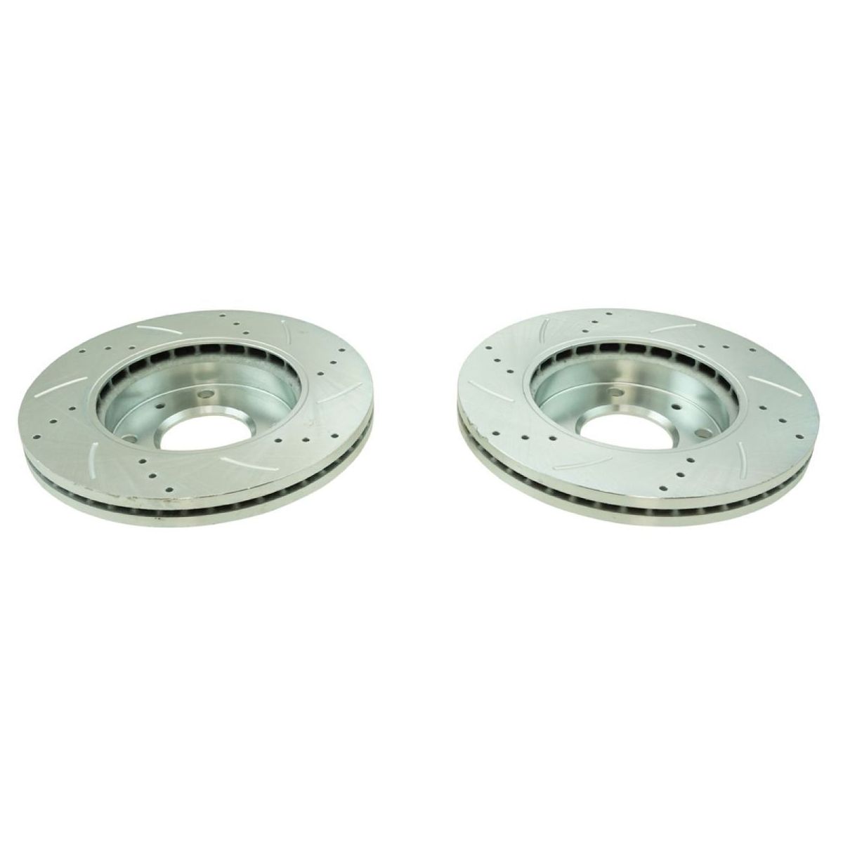 Front Posi Ceramic Brake Pad For 99-01 Hyundai Sonata Drilled Slotted Rotor Kit