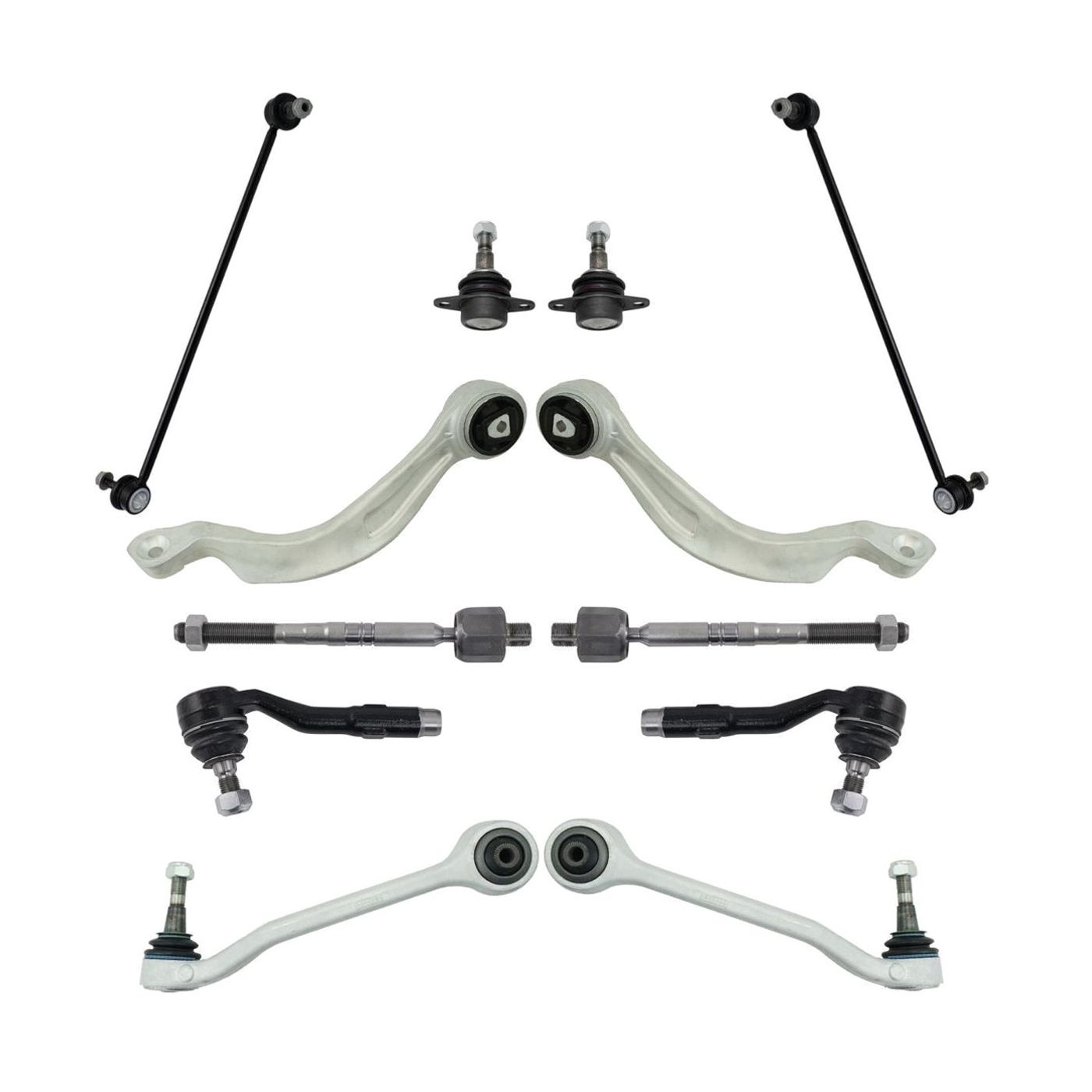 Front Control Arm Ball Joint Sway Bar Tie Rod Suspension Kit Set 10pc