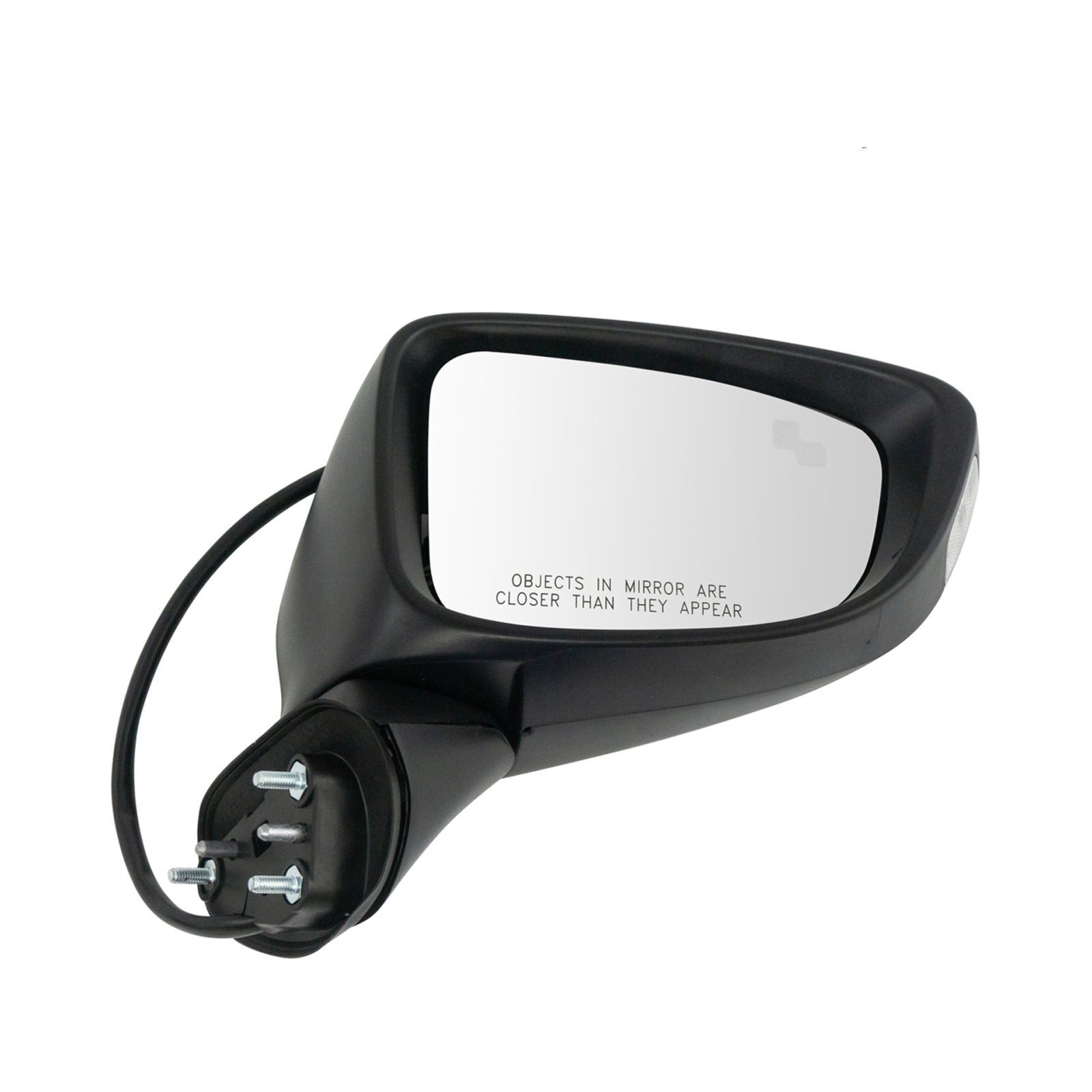 2 Sets Of - For 2014-2016 Mirror Power Turn Signal Blind Spot Detection Smooth Black