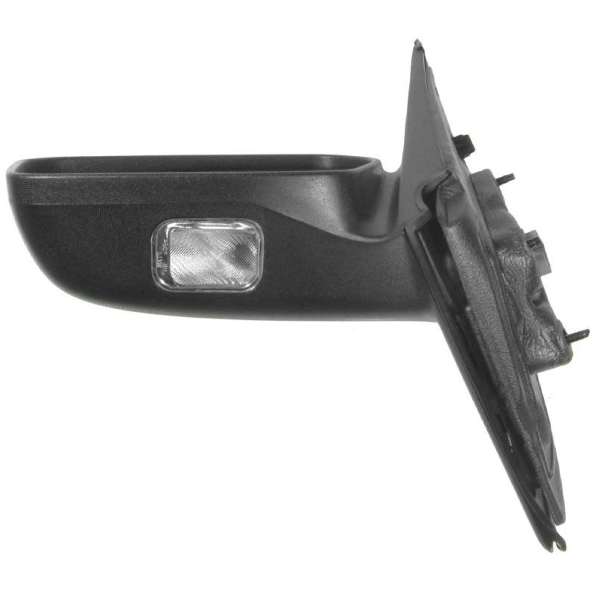 Power Heated Puddle Light Smooth Black Mirror Left Driver For Ford Mercury