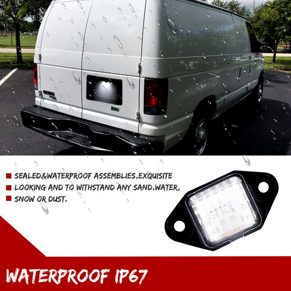 E150 E250 E350 E450 Full LED License Plate Light Lamp