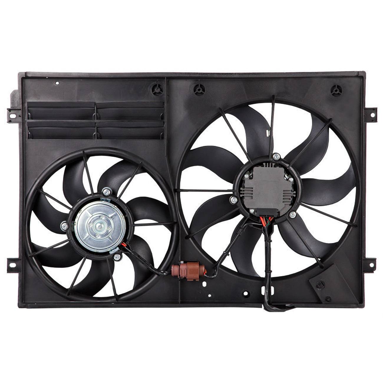 Radiator Dual Cooling Fan Assembly For 2006-2015 Beetle CC Golf Passat Rabbit