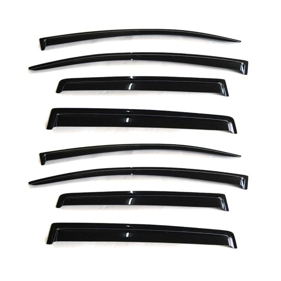 2 Sets Of - For 13-15 Chevy Spark Spark Hatchback Slim Style Window Visor Rain Sun