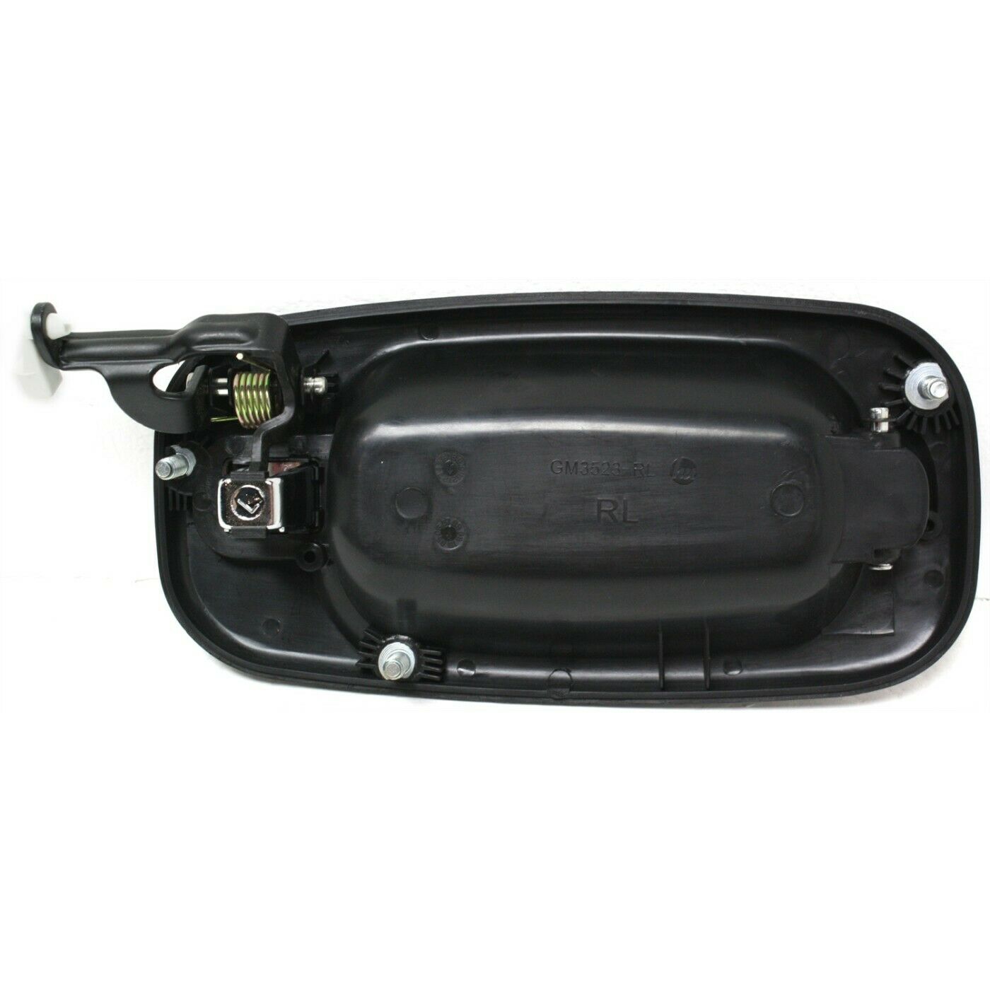 Door Handle For 2000-2007 Cadillac Chevrolet GMC Rear Left Black W/Chrome Lever