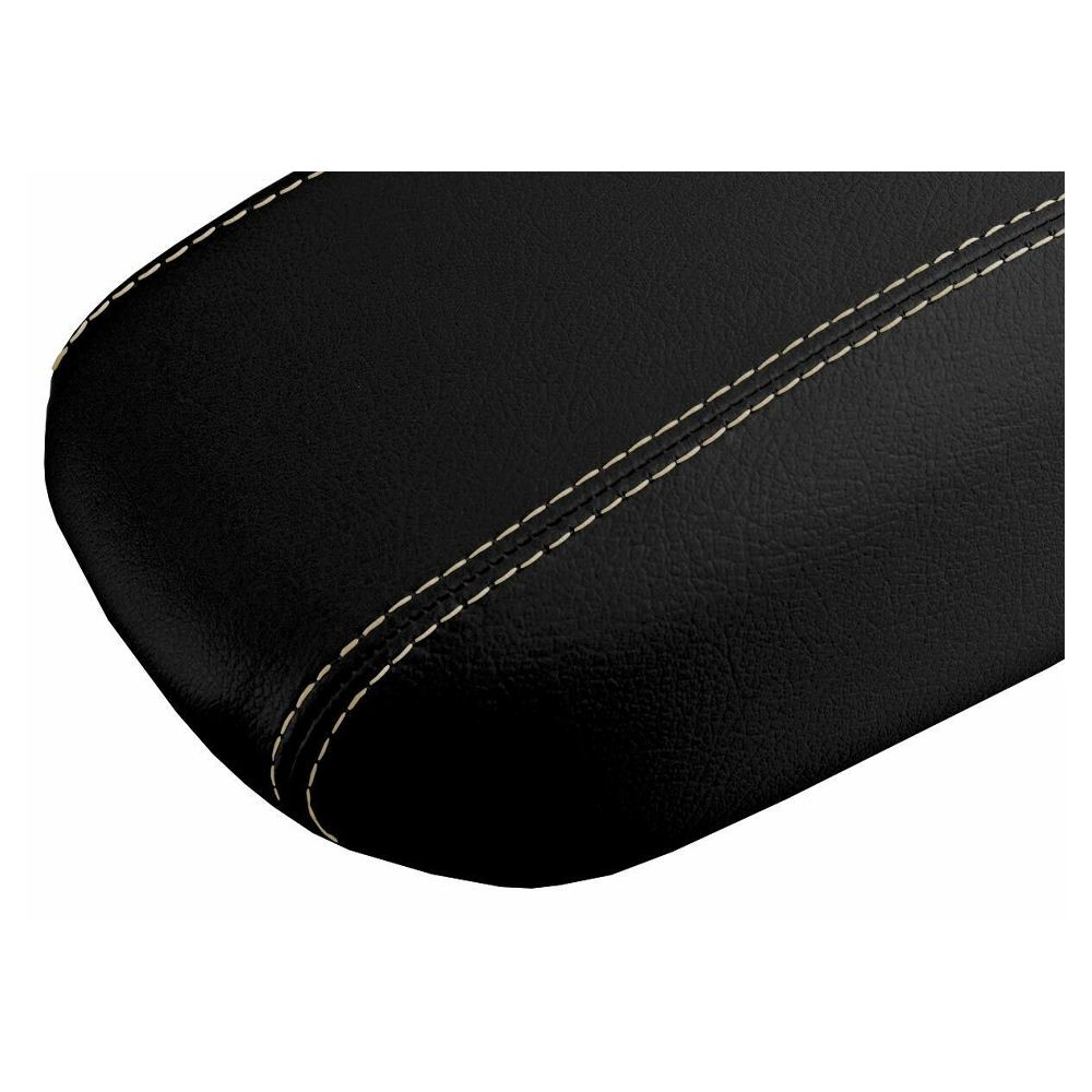 Console Lid Armrest Cover Leather For Dodge 2013-2016 Dart Sedan Beige Stitch