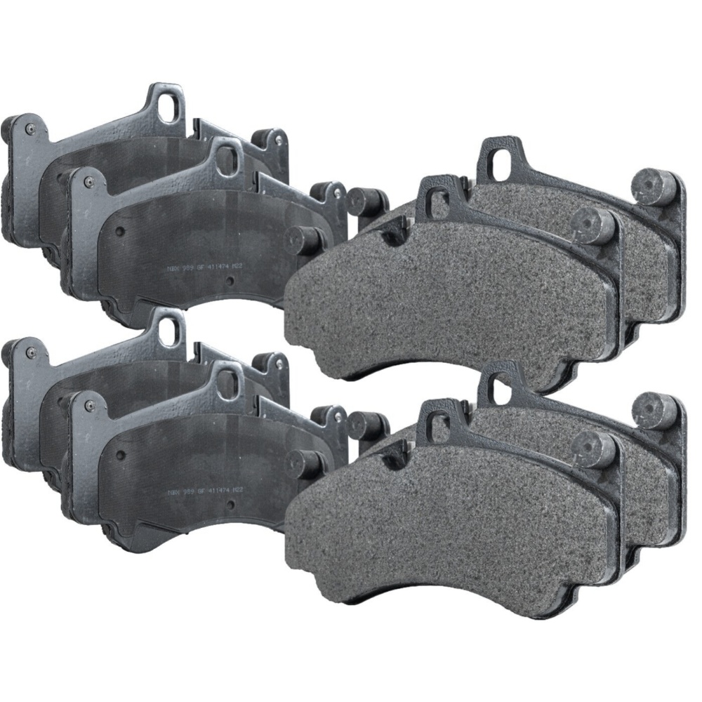 Front And Rear NAO Brake Pad Set For Porsche 911 Boxster Carrera GT Cayman