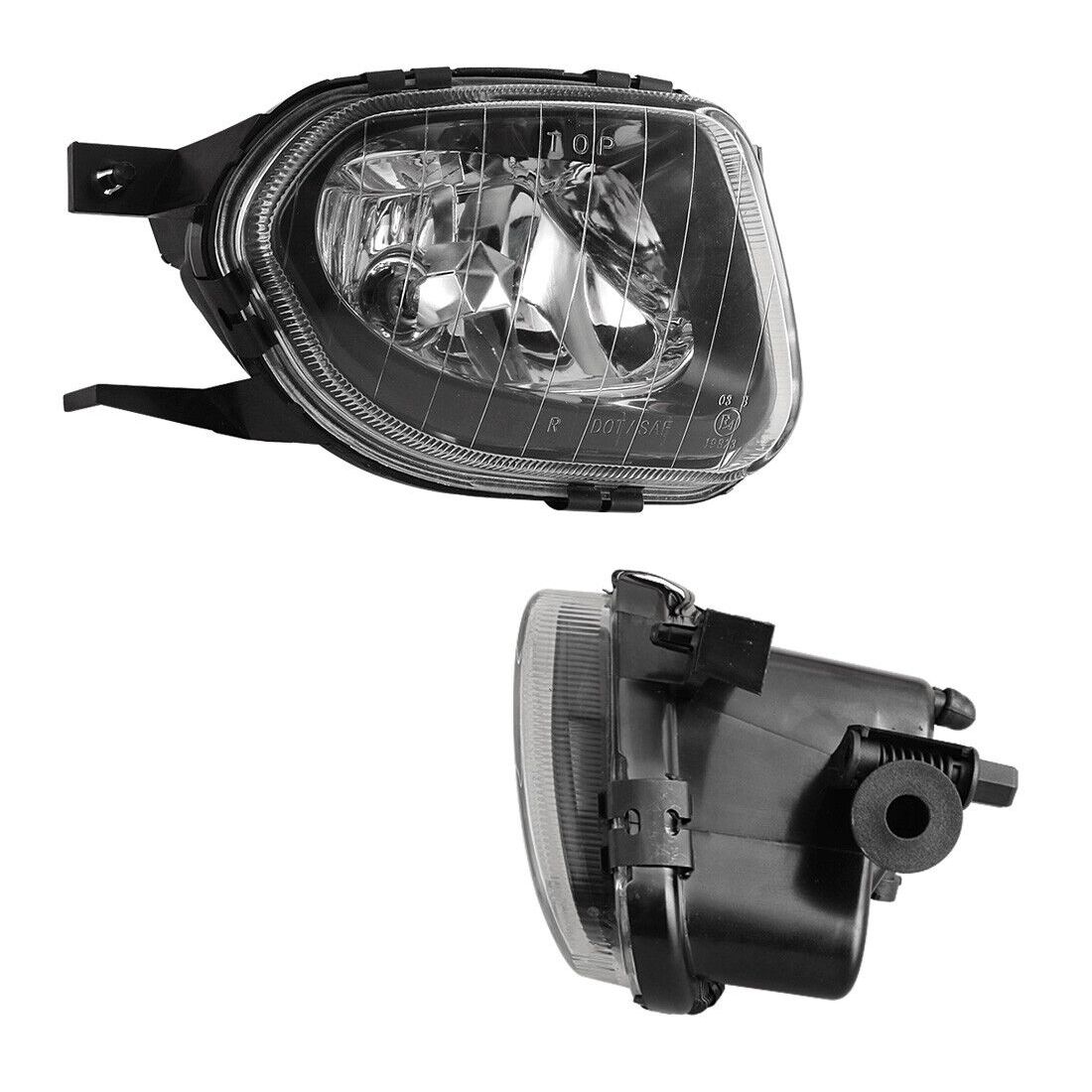 For 2004-2005 E320 4Matic Sedan Clear Lens Bumper Pair Fog Lights Front Lamps