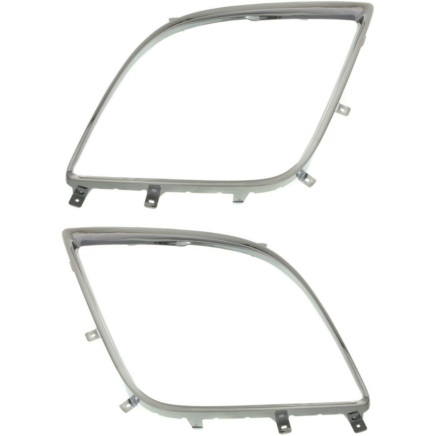 Fog Light Trim Set For 10-12 Mazda CX-7 Sport Utility Left & Right Chrome 2Pc