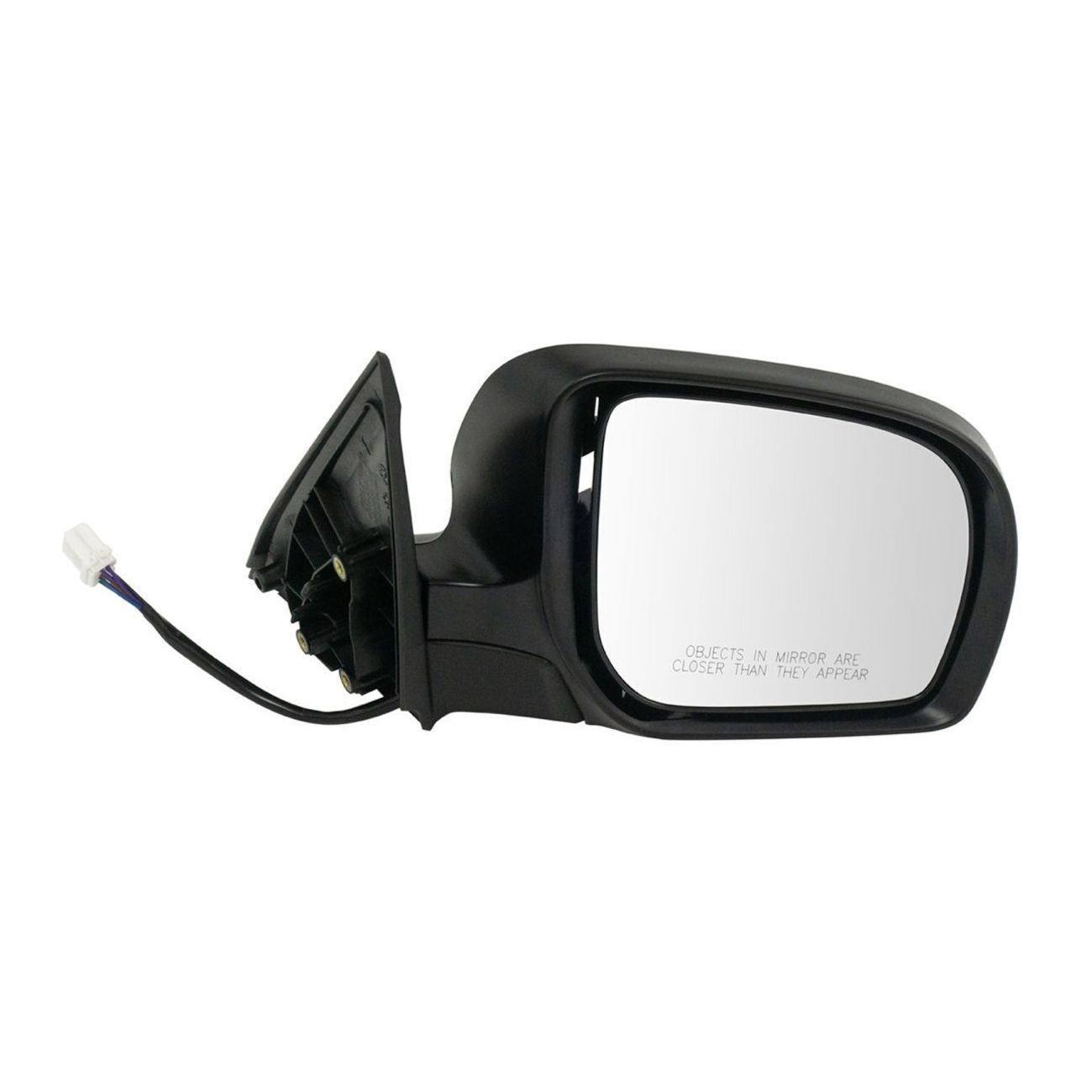 For 11-13 Subaru Forester Mirror Power Turn Signal Smooth Black Paint To Match