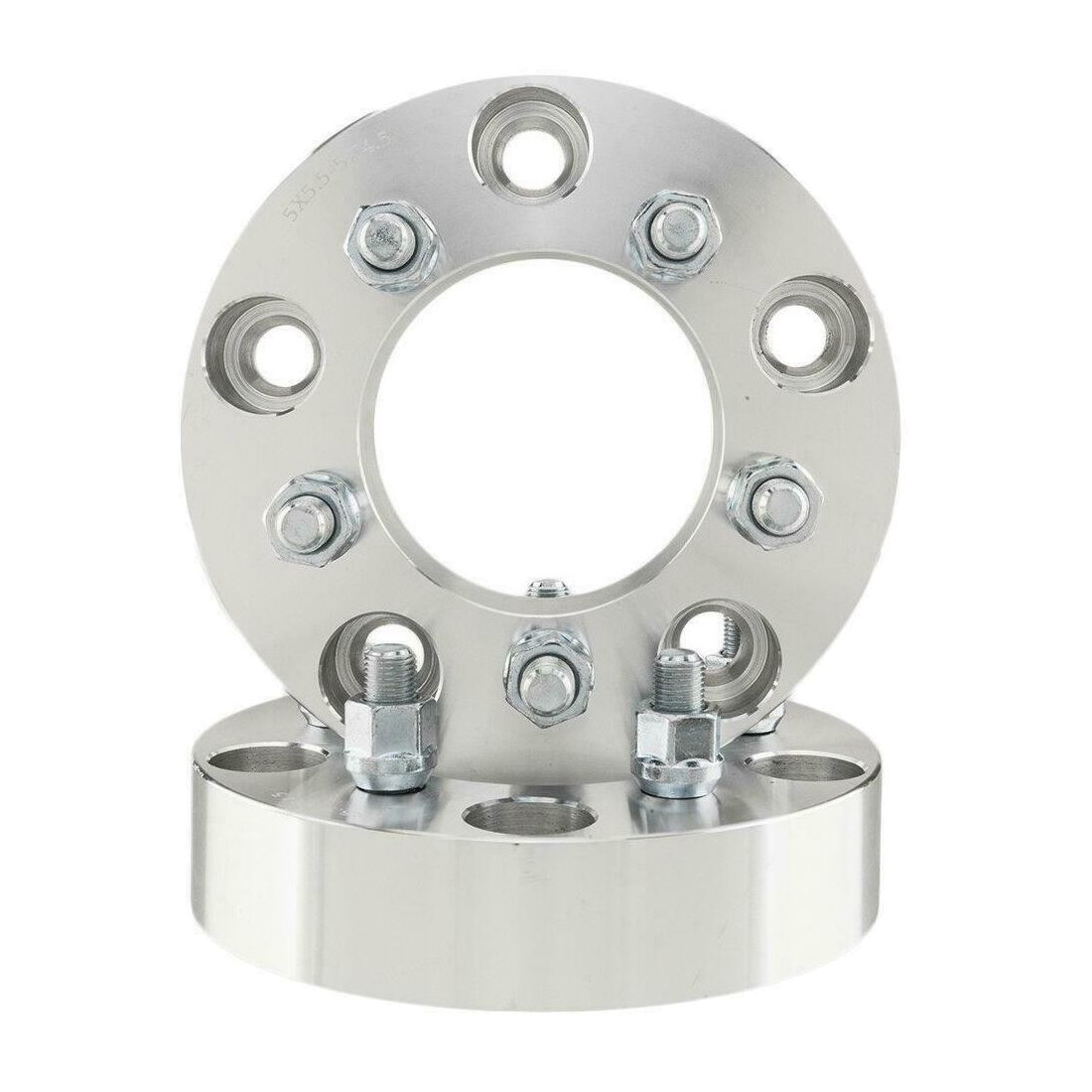 (2) For Ford Dodge Dakota 1.5" Thick 5x5.5 To 5x4.5 Wheel Spacers Adapters 1/2"