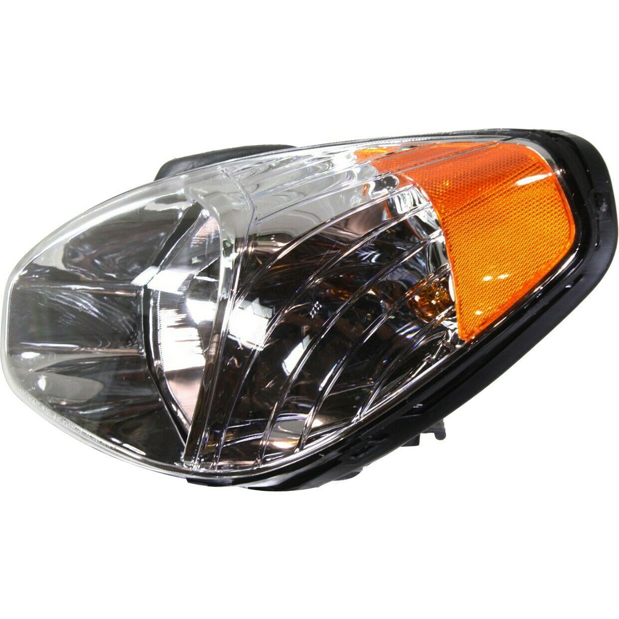 Headlight Set For 2007-11 Accent Driver & Passenger Side W/ Bulb