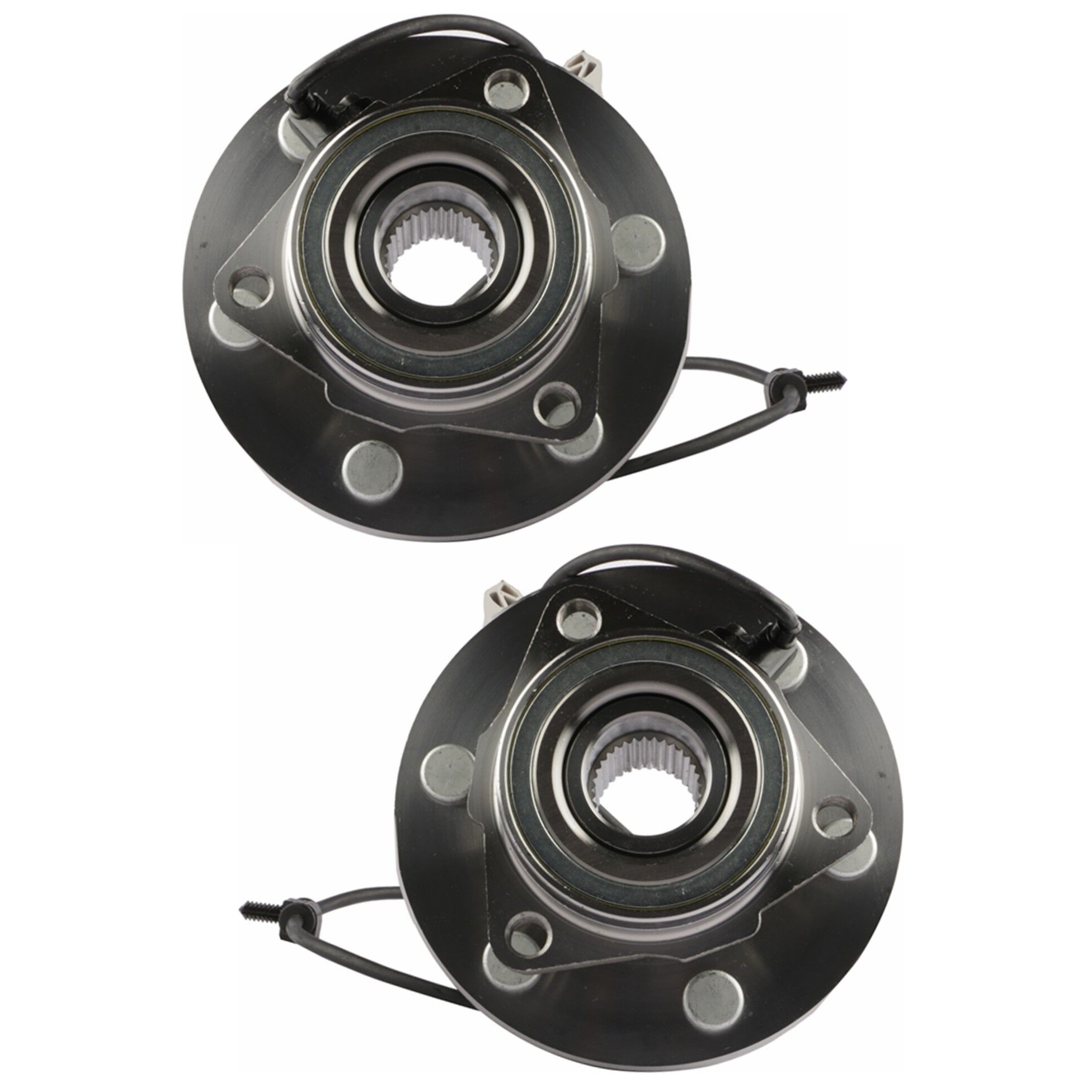 Pair Front Wheel Hub Bearing Assy W/ ABS AWD/4WD 15102294