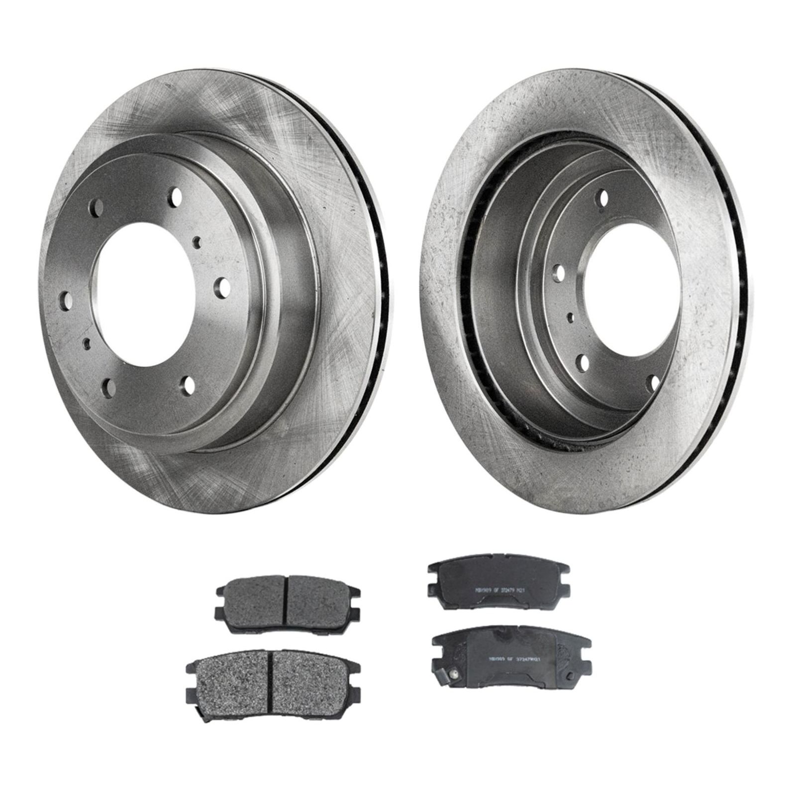For 2000 Mitsubishi Montero Sport Utility Rear Brake Disc Rotors And Pads Kit