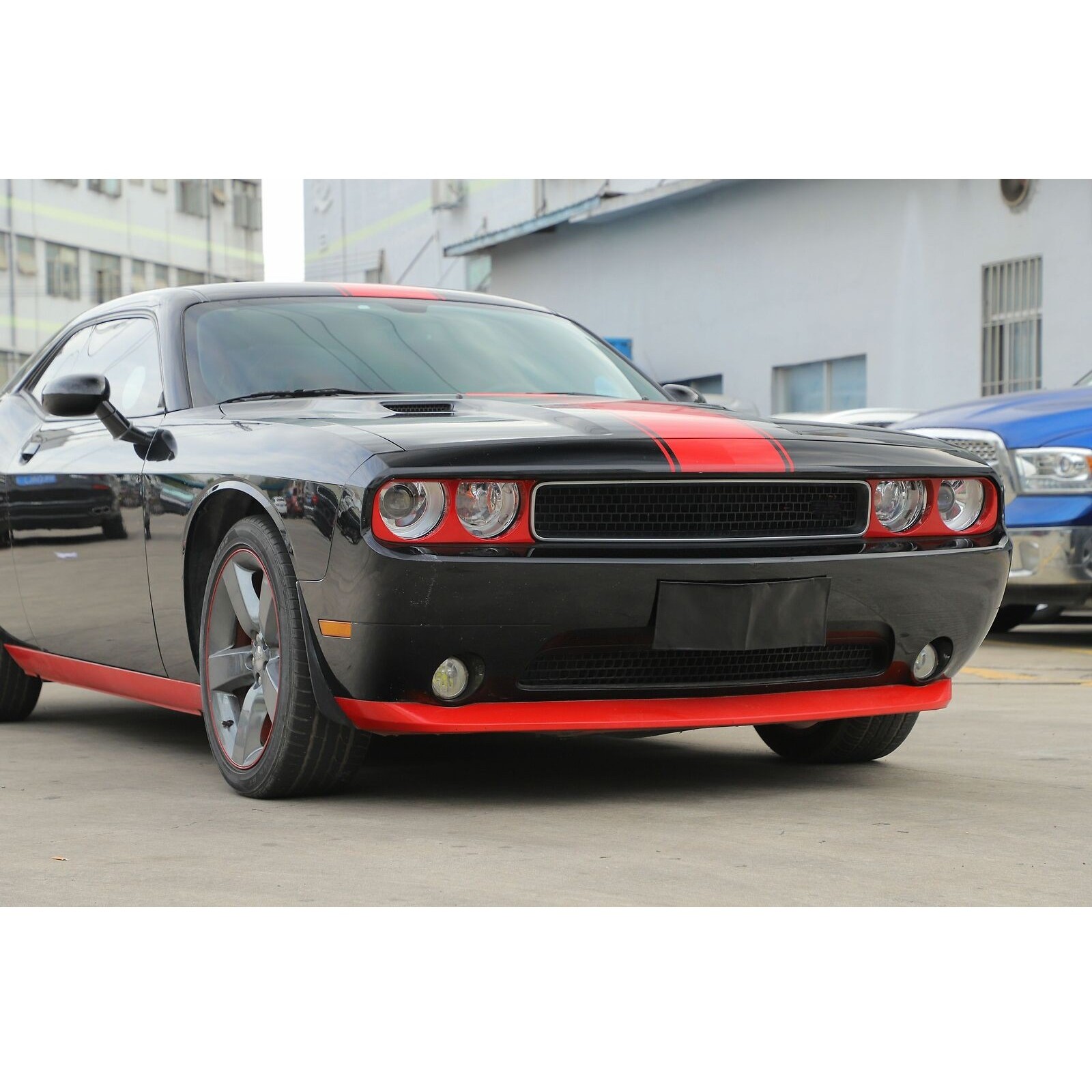 2x Front Headlight Lamp Trim Cover Bezels Red
