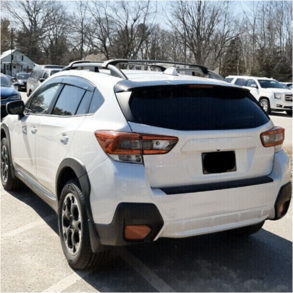 For 2018-2021 Subaru Crosstrek Aero-Style Black Roof Rack Cross Bar Set