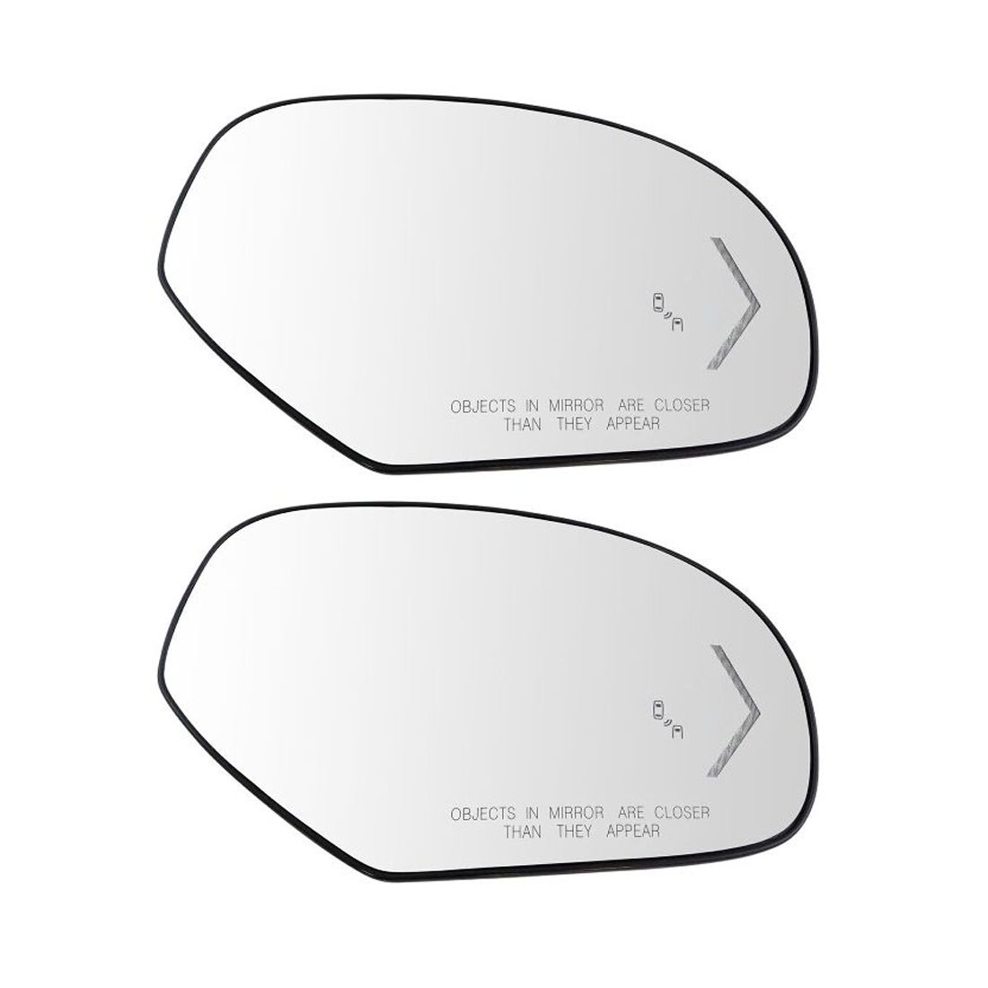 2 Sets Of - Mirror Glass Heated Arrow Signal Blind Spot Detection Passenger Right For