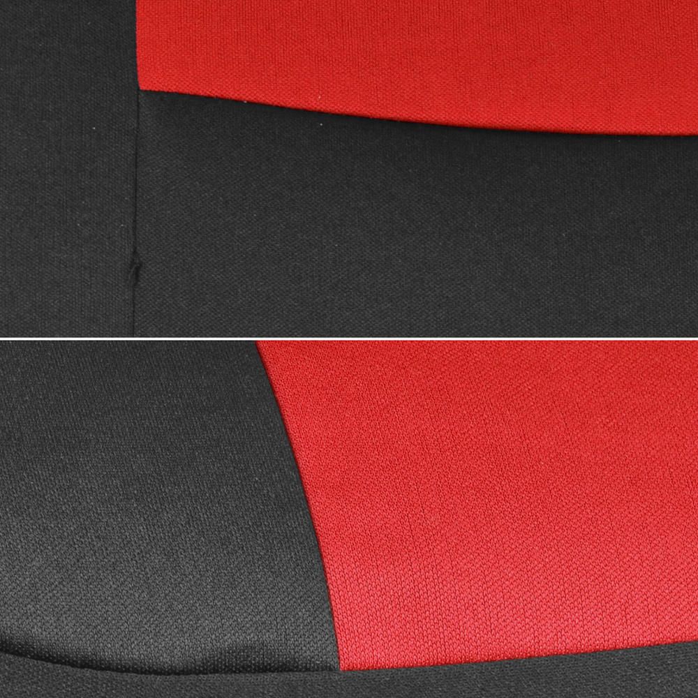 Car Seat Covers For 1993-2015 Nissan Altima 2 Tone Red & Black W/Split Bench