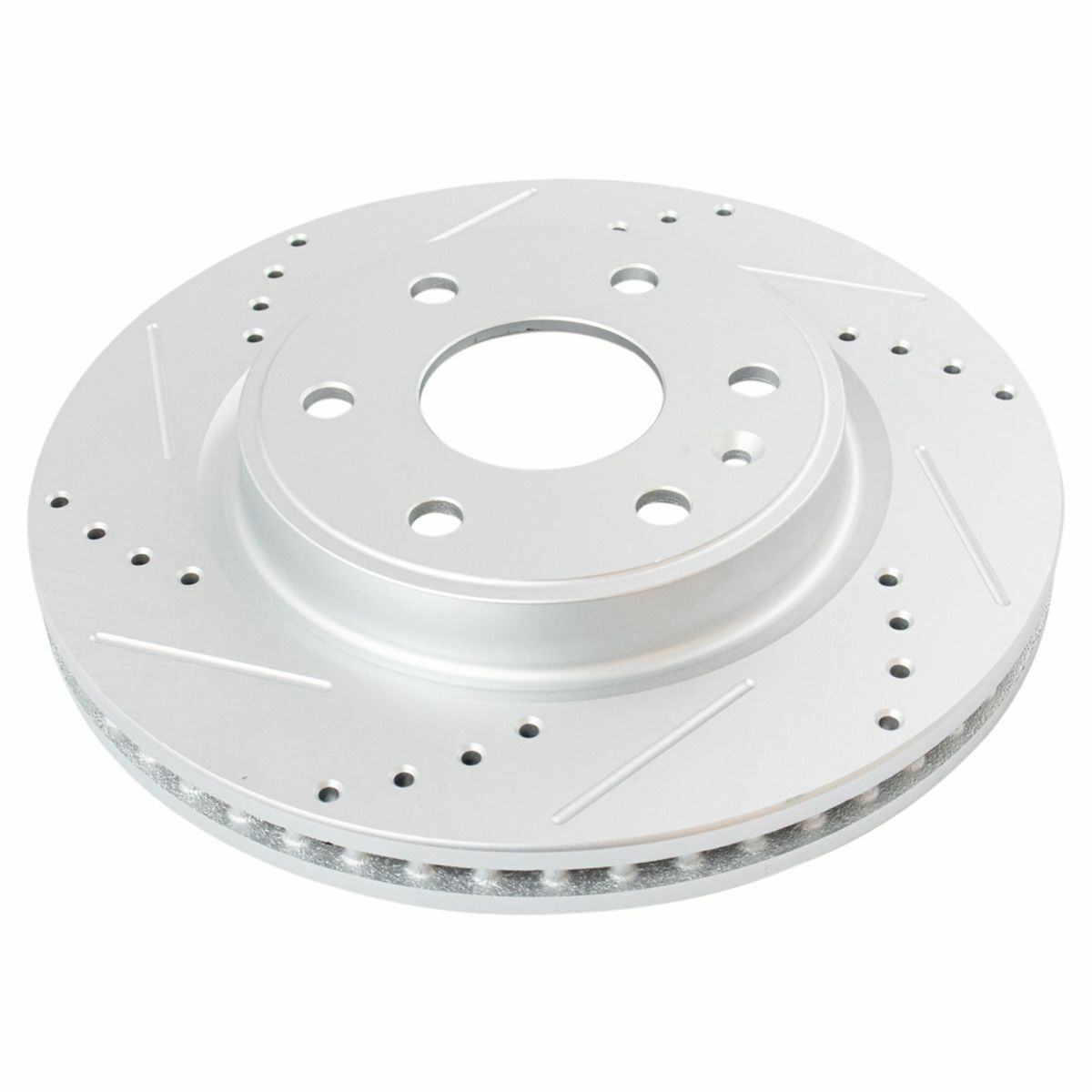 Performance Disc Brake Rotor Drilled & Slotted Front G-Coated Pair