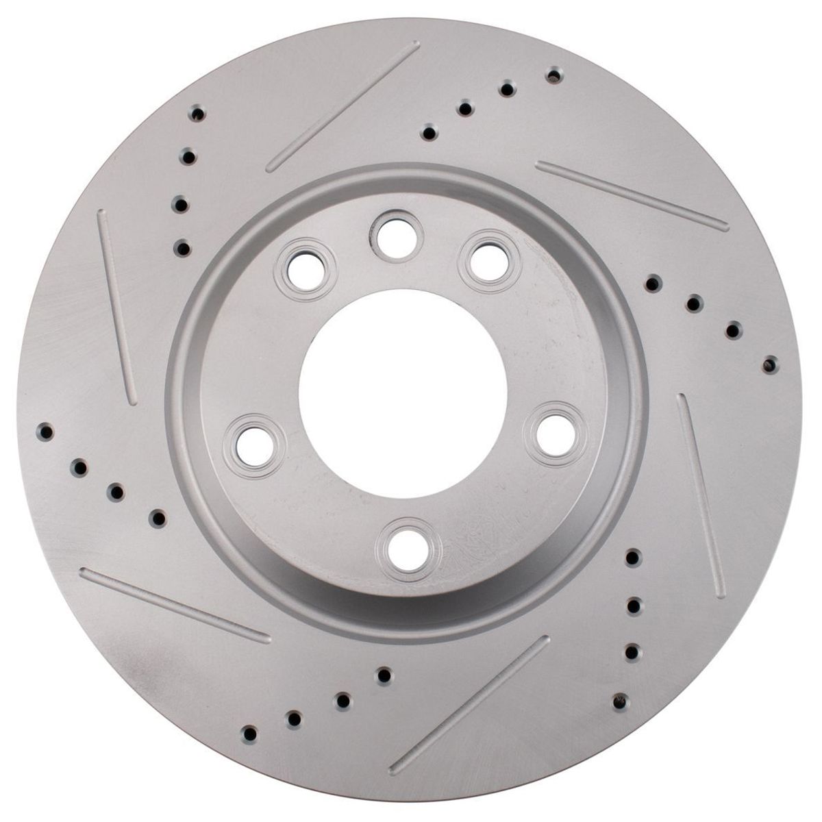 For 2011-2015 Q7 Premium Plus Brake Rotor Drilled Slotted Coated Front Pair