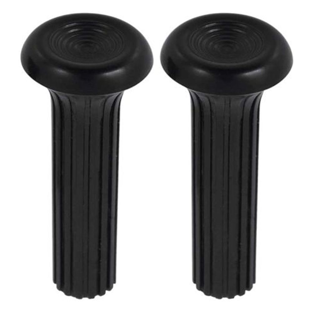 4 Sets Of - Black Ribbed Plastic Door Lock Knob Set 1968-1970 Buick Chevy Olds