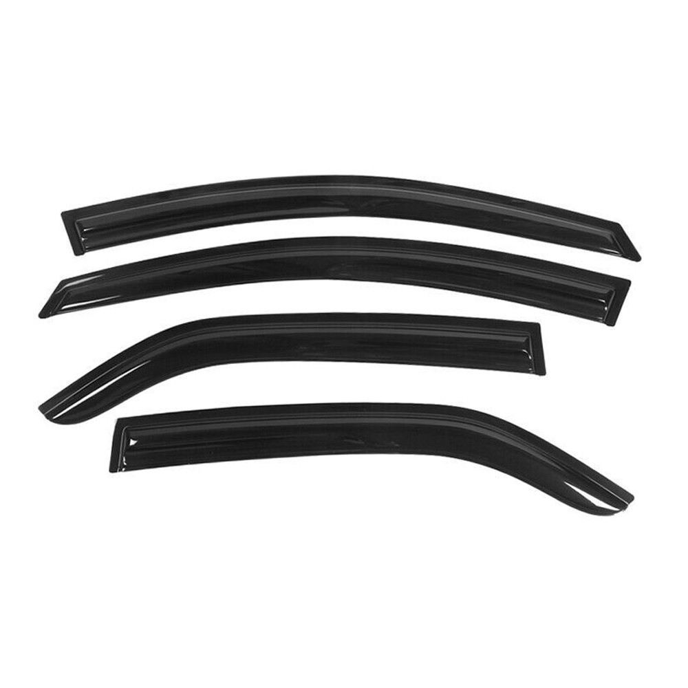 2 Sets Of - For Forte 09-13 Kia Forte 4DR Sedan Window Visors Rain Sun Guard Vent Set