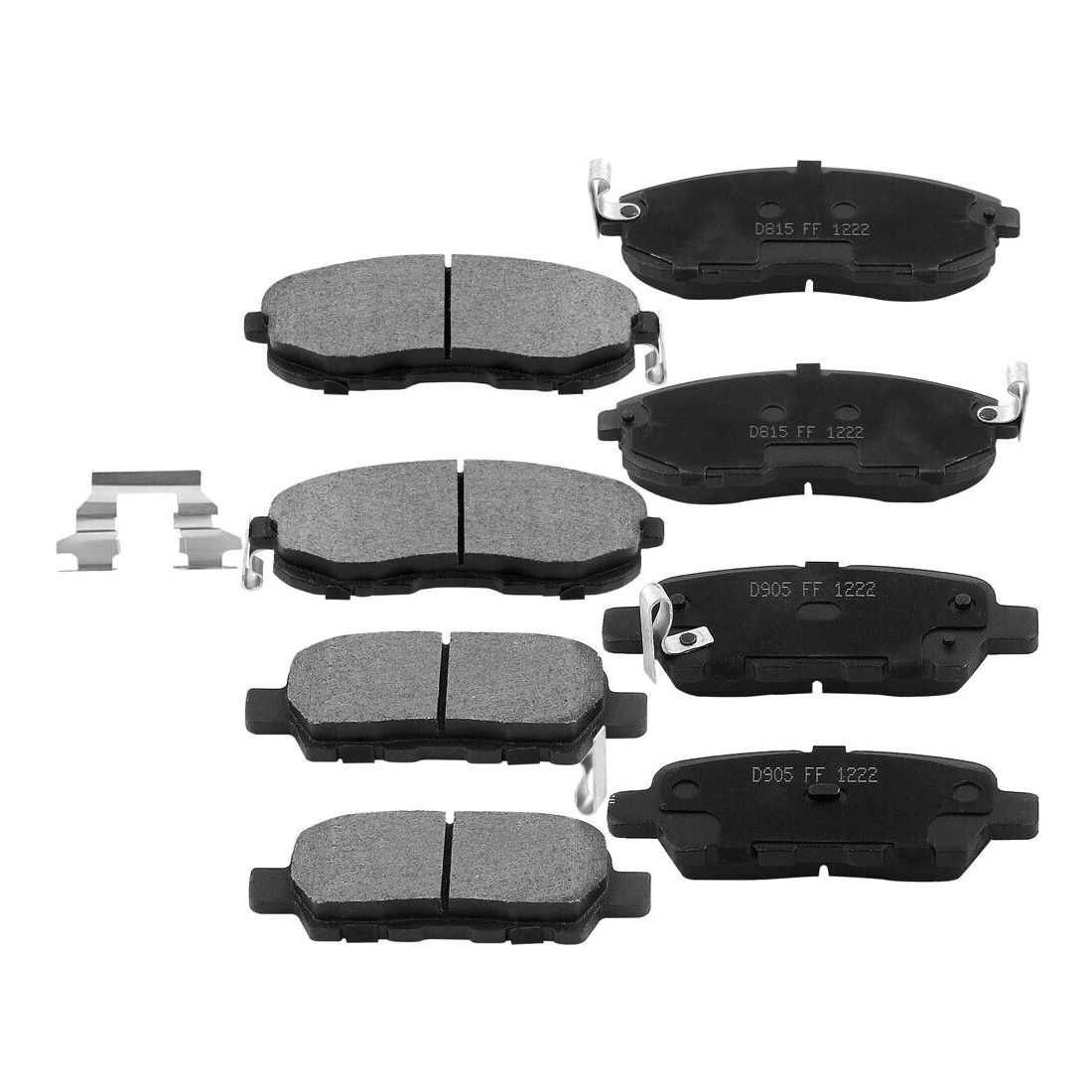 Front + Rear Ceramic Brake Pads For Nissan 2007-2013 Altima 4N