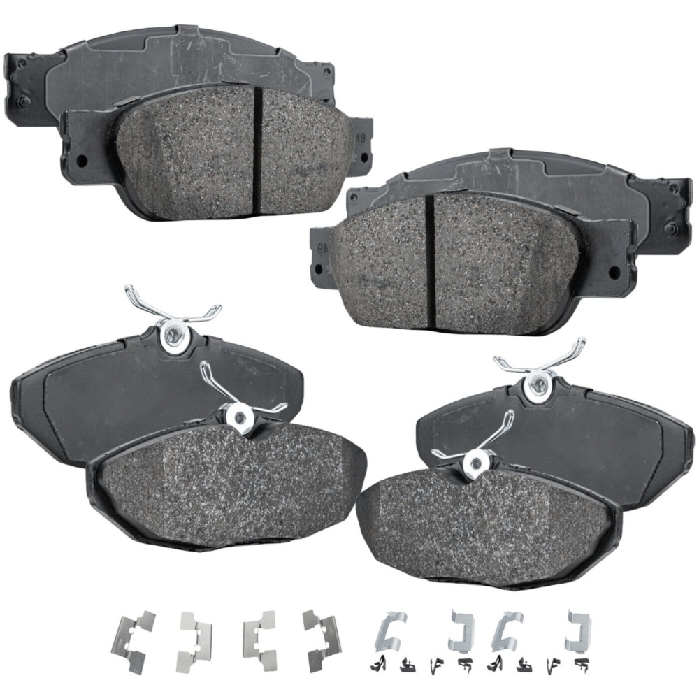 4 Sets Of - Front And Rear NAO Brake Pad Set For 02-05 Thunderbird 00-02 S-Type 00-06