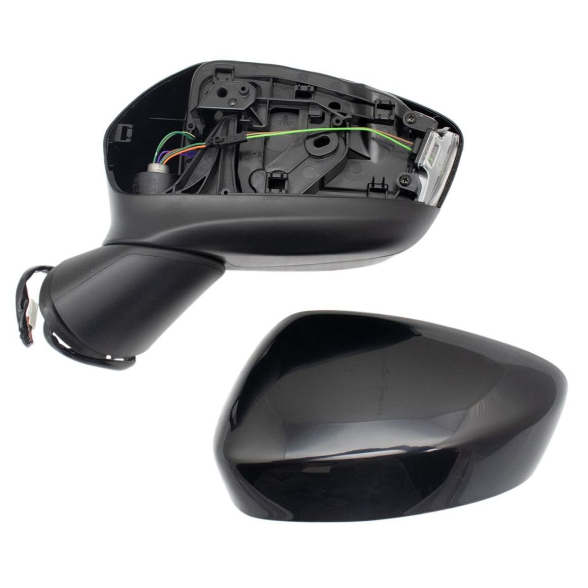 Mirror Power Blind Spot Detection Turn Signal Paint To Match Pair For CX-5