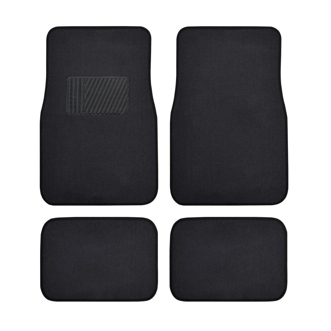 4pc Car Interior Solid Black Car Floor Mats Liner Pads For 15 Leon Mat Standard