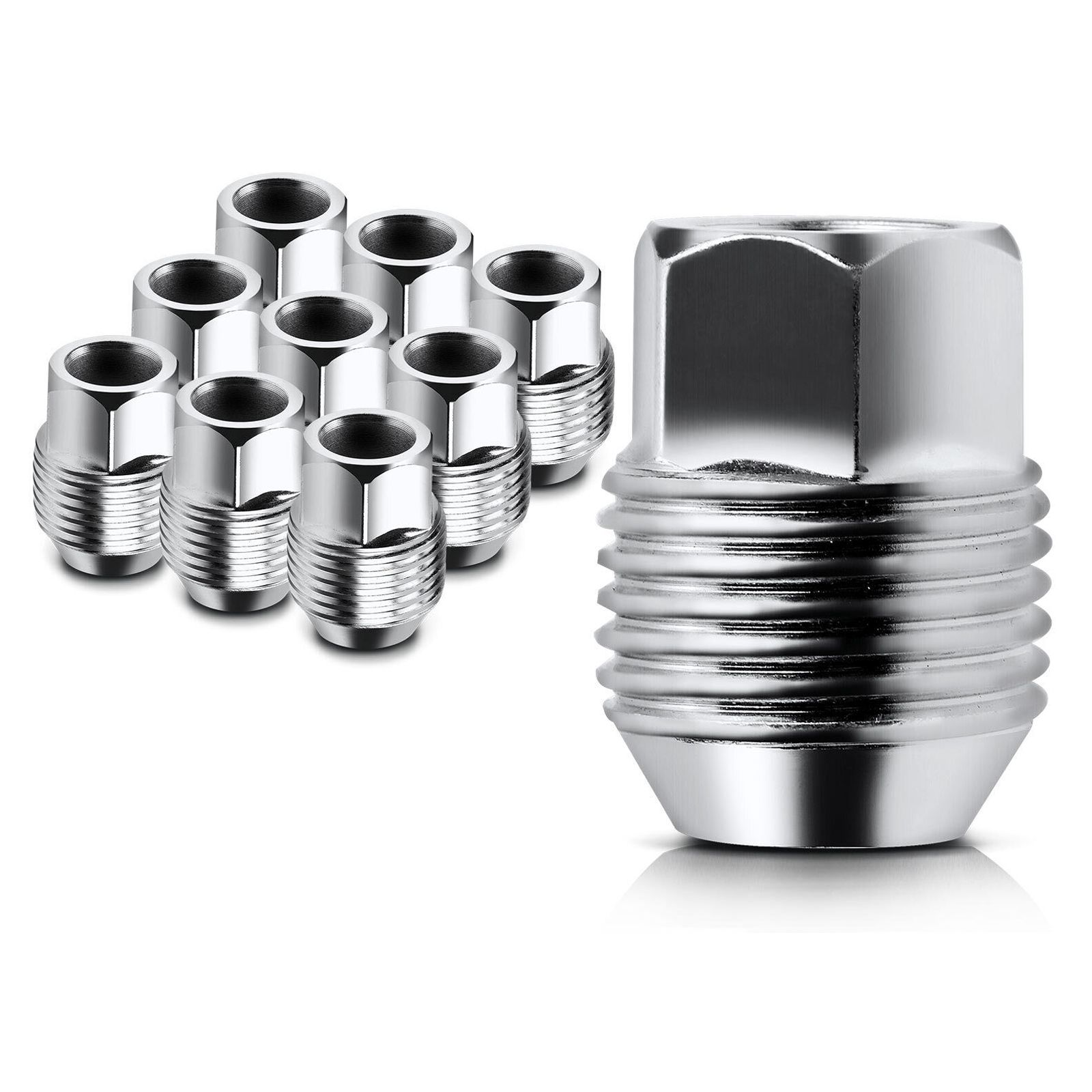 20 PCS - 10xM12-1.5 Front / Rear External Thread Wheel Lug Nut For Chevy Impala GMC