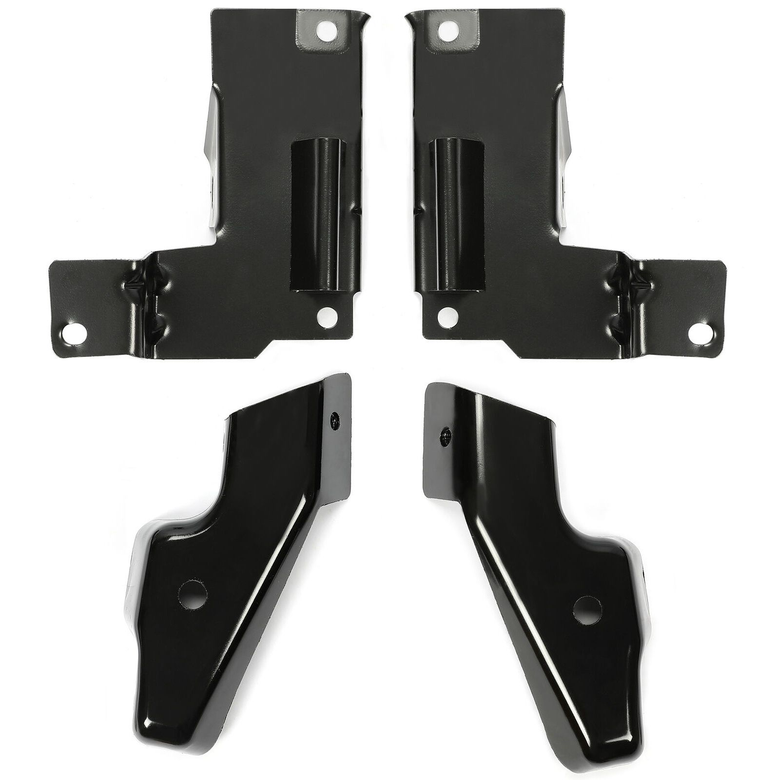4PCS Front Steel Bumper Brackets Set For Chevy 03-06 Chevy Silverado 1500-3500