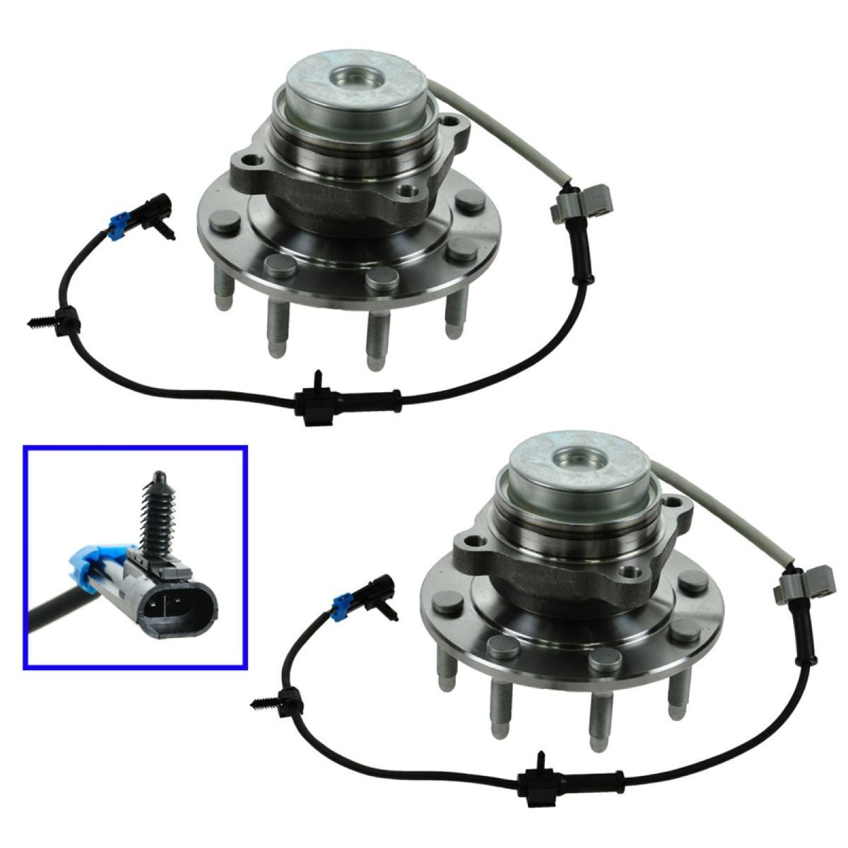 2 Front Wheel Bearing & Hub For Chevrolet GMC 2WD